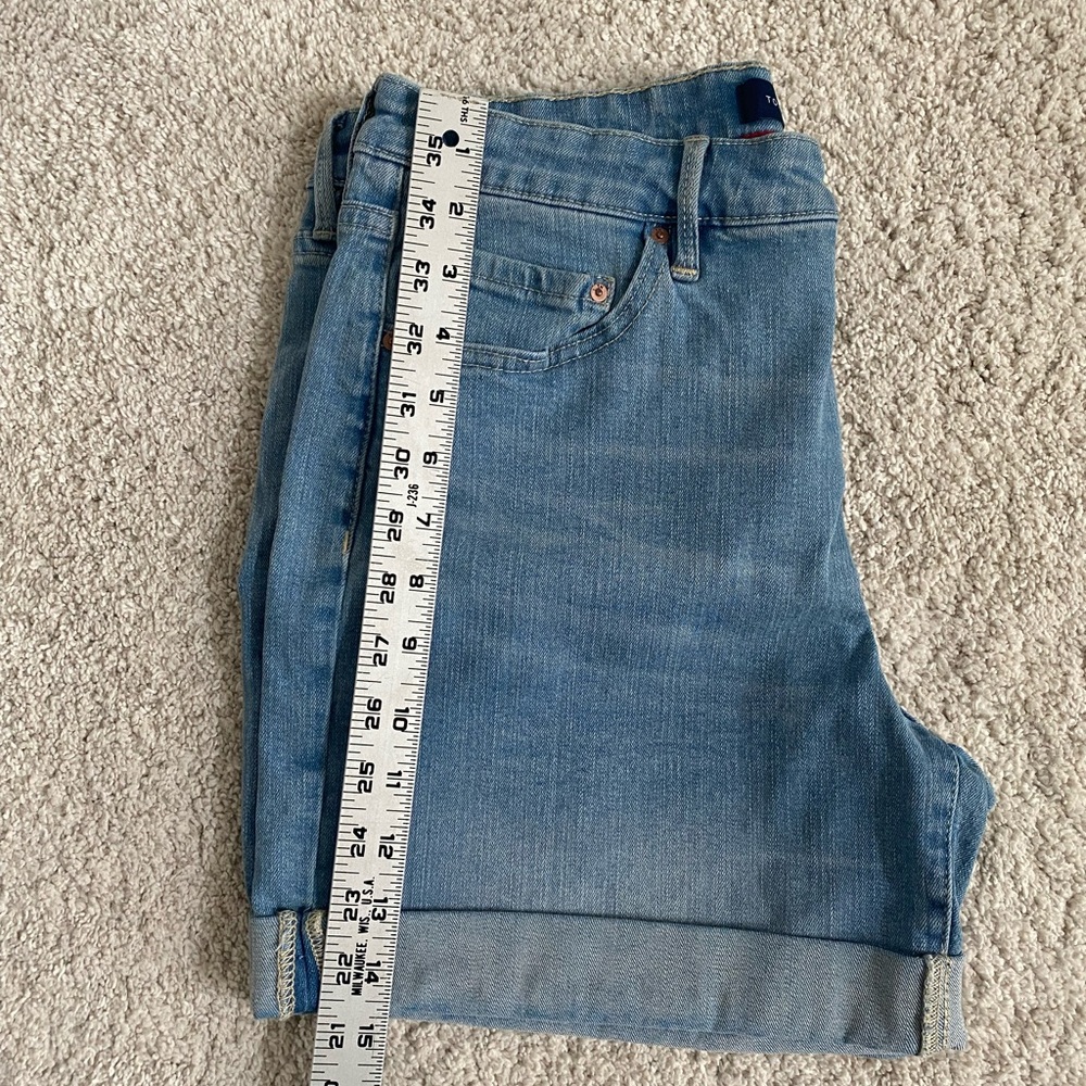 Bundle Tommy Hilfiger White, Denim & Navy Gingham Women’s Shorts Size 10 - Picture 8 of 11